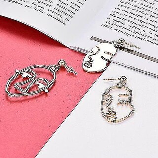 Foto 3 | Pendientes Mookoo Vintage Dorados Llamativos Colgantes Para Niñas - Venta Internacional.