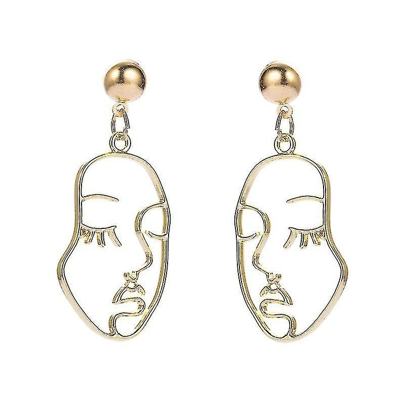 Foto 5 pulgar | Pendientes Mookoo  Vintage  Dorados  Llamativos  Colgantes Para Niñas - Venta Internacional.