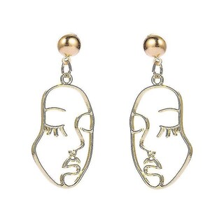 Foto 4 | Pendientes Mookoo Vintage Dorados Llamativos Colgantes Para Niñas - Venta Internacional.
