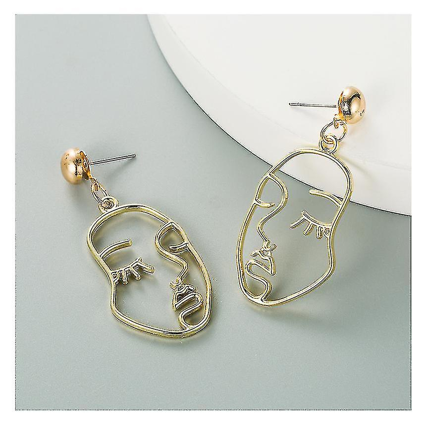 Foto 6 pulgar | Pendientes Mookoo  Vintage  Dorados  Llamativos  Colgantes Para Niñas - Venta Internacional.