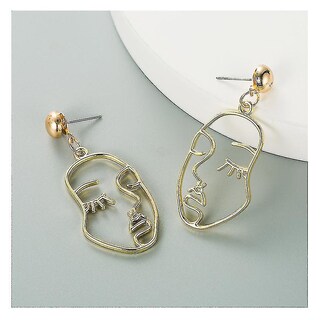 Foto 5 | Pendientes Mookoo Vintage Dorados Llamativos Colgantes Para Niñas - Venta Internacional.