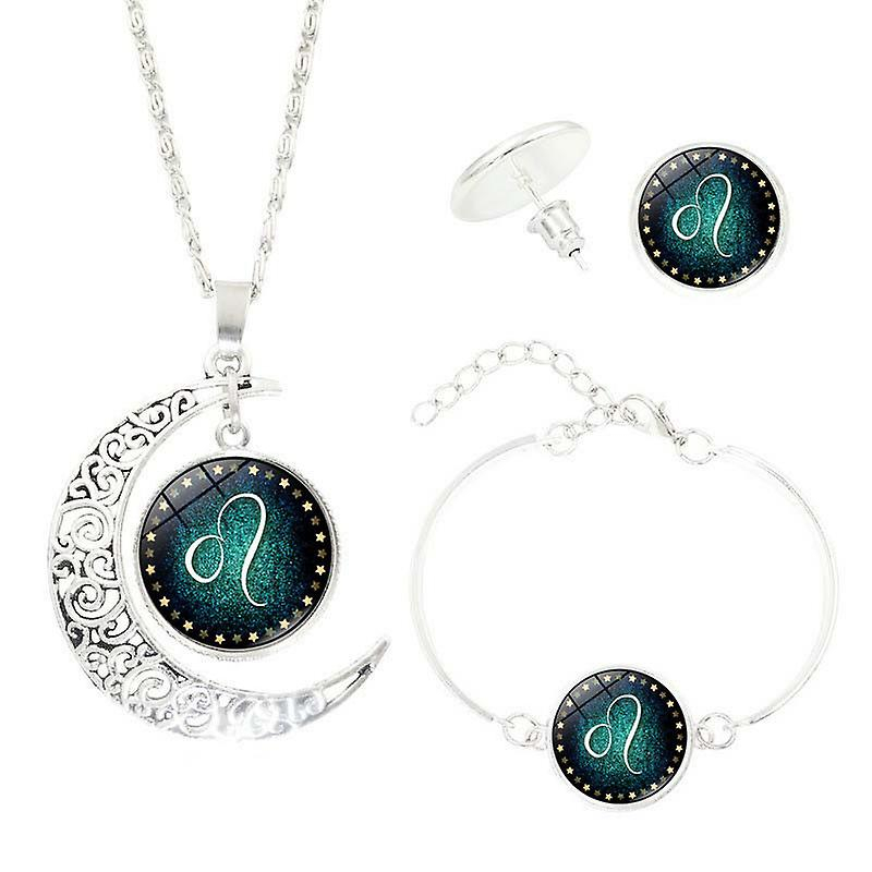 Foto 3 pulgar | Conjunto De Joyas Huoguo 12 Constelaciones En Forma De Media Luna Para Mujer - Venta Internacional.