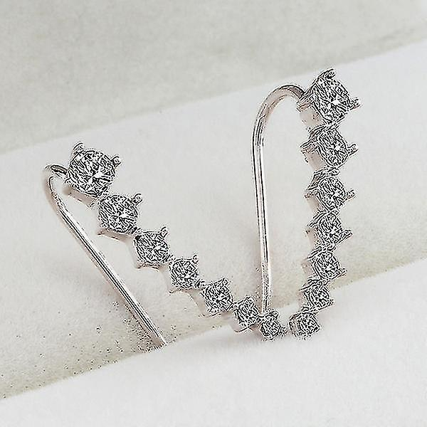 Foto 2 pulgar | Pendientes De Gancho De Cuatro Puntas Chapados En Oro De 18 Quilates Para Mujer - Venta Internacional.