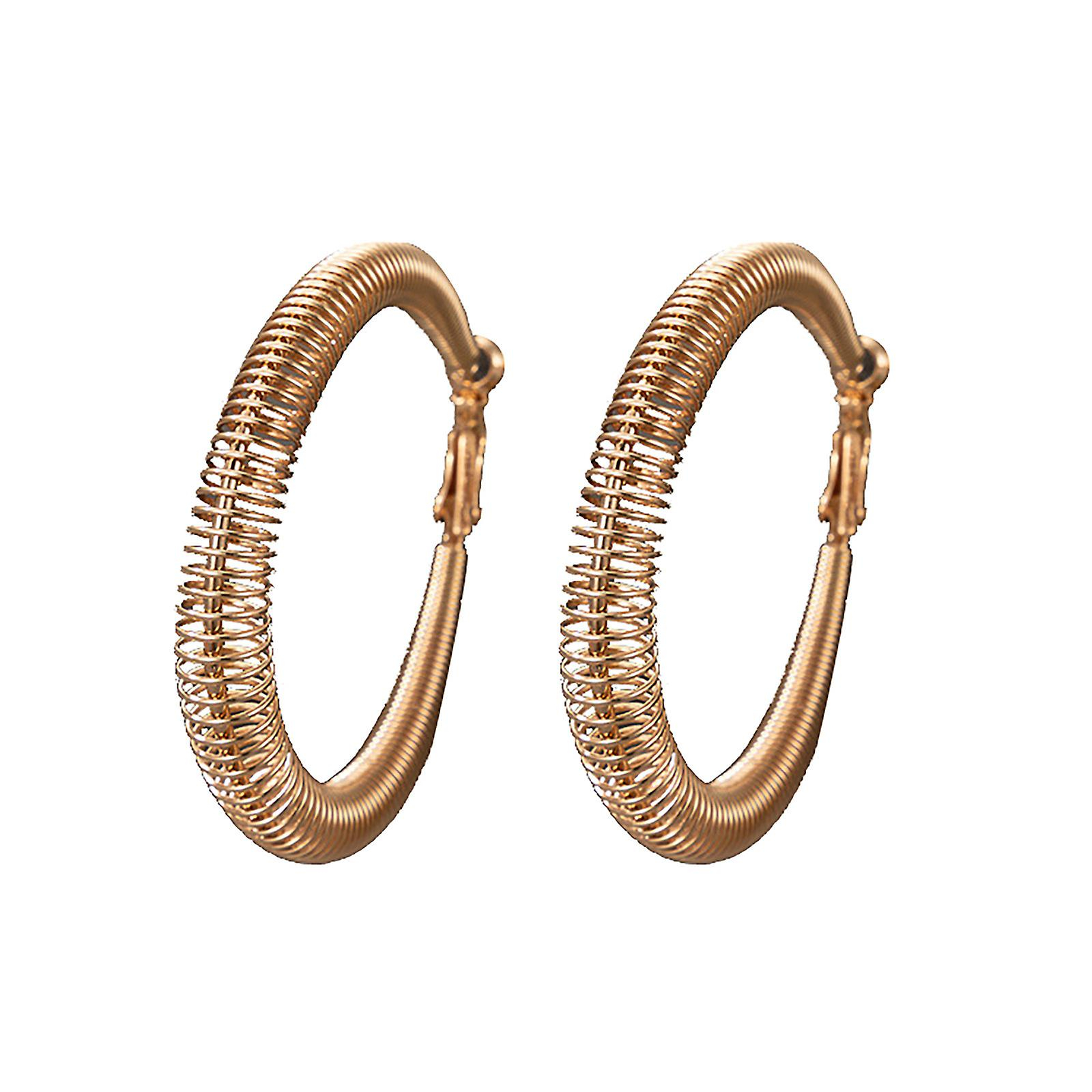 Foto 2 pulgar | Pendientes Huoguo Big Hoop Fashion Para Mujer  De Aleación - Venta Internacional.