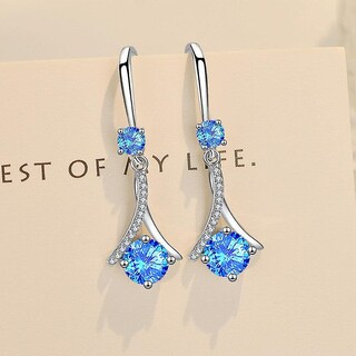 Foto 2 | Pendientes Huoguo De Cobre Con Forma De Gota De Agua Con Forma De Gota De Agua Con Forma De Gancho P - Venta Internac