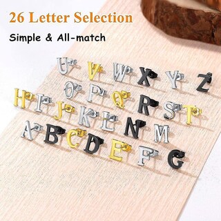 Foto 2 | Juego De Pendientes Huoguo Con La Inicial De La Letra C (3 Pares) - Venta Internacional.