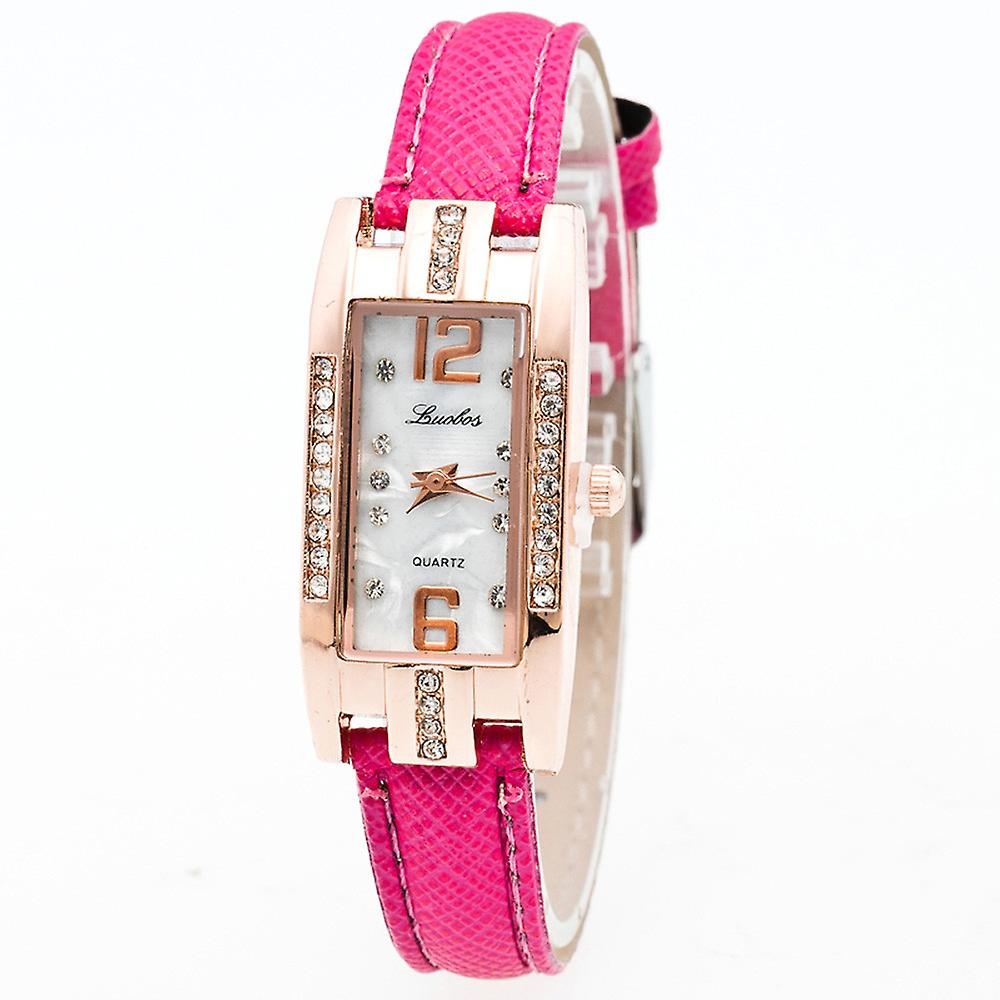 Foto 2 pulgar | Reloj De Pulsera Huoguo Fashion Pointer De Piel De Cuarzo Para Mujer - Venta Internacional.