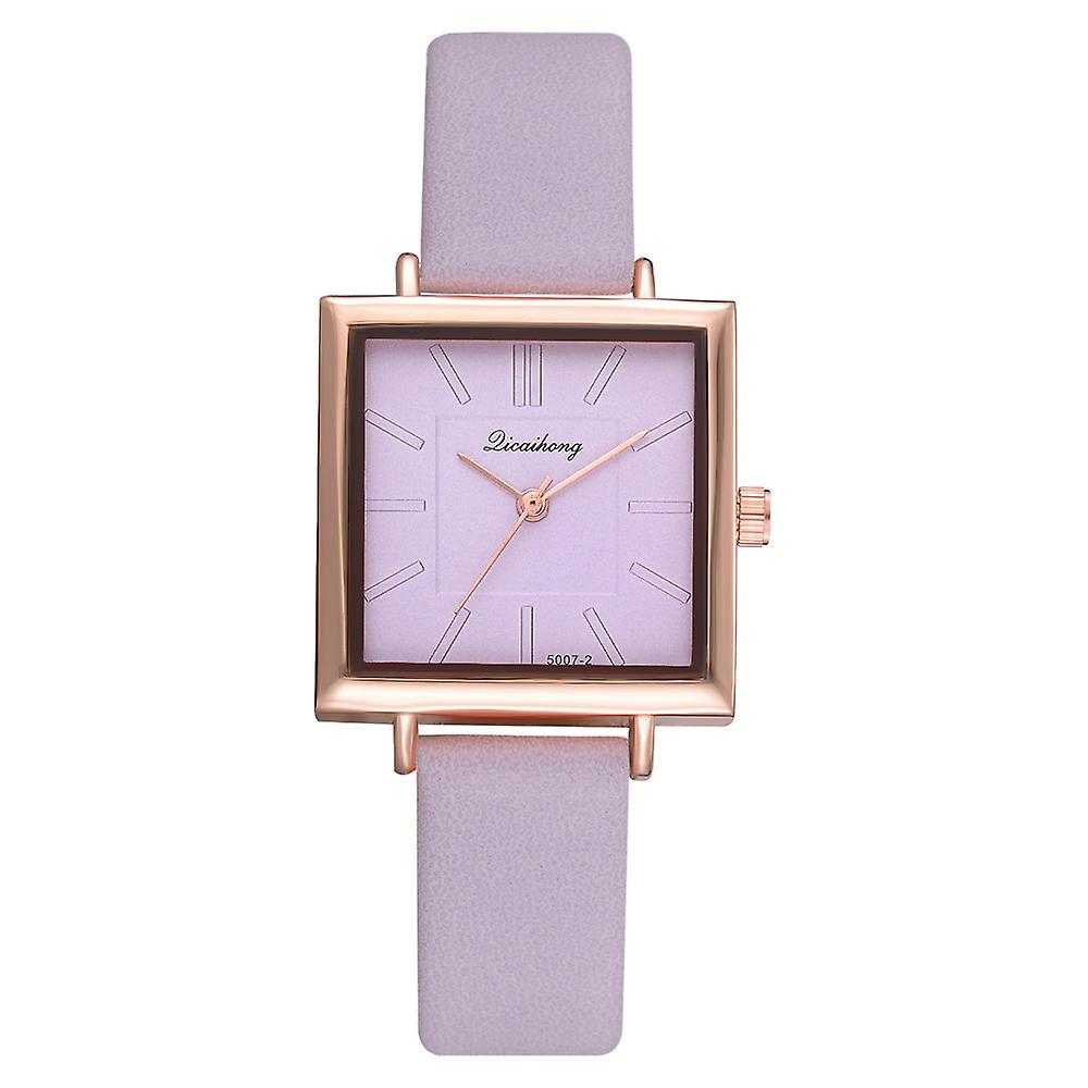 Foto 3 pulgar | Reloj De Pulsera Huoguo Fashion Para Mujer  Piel De Cuarzo Y Acero Inoxidable - Venta Internacional.