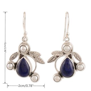 Foto 3 | Pendientes Huoguo Fashion De Aleación De Circonio Azul Con Incrustaciones Para Mujer - Venta Internacional.
