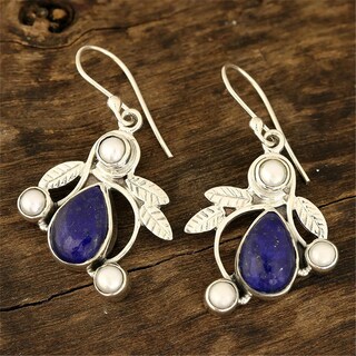 Foto 5 | Pendientes Huoguo Fashion De Aleación De Circonio Azul Con Incrustaciones Para Mujer - Venta Internacional.