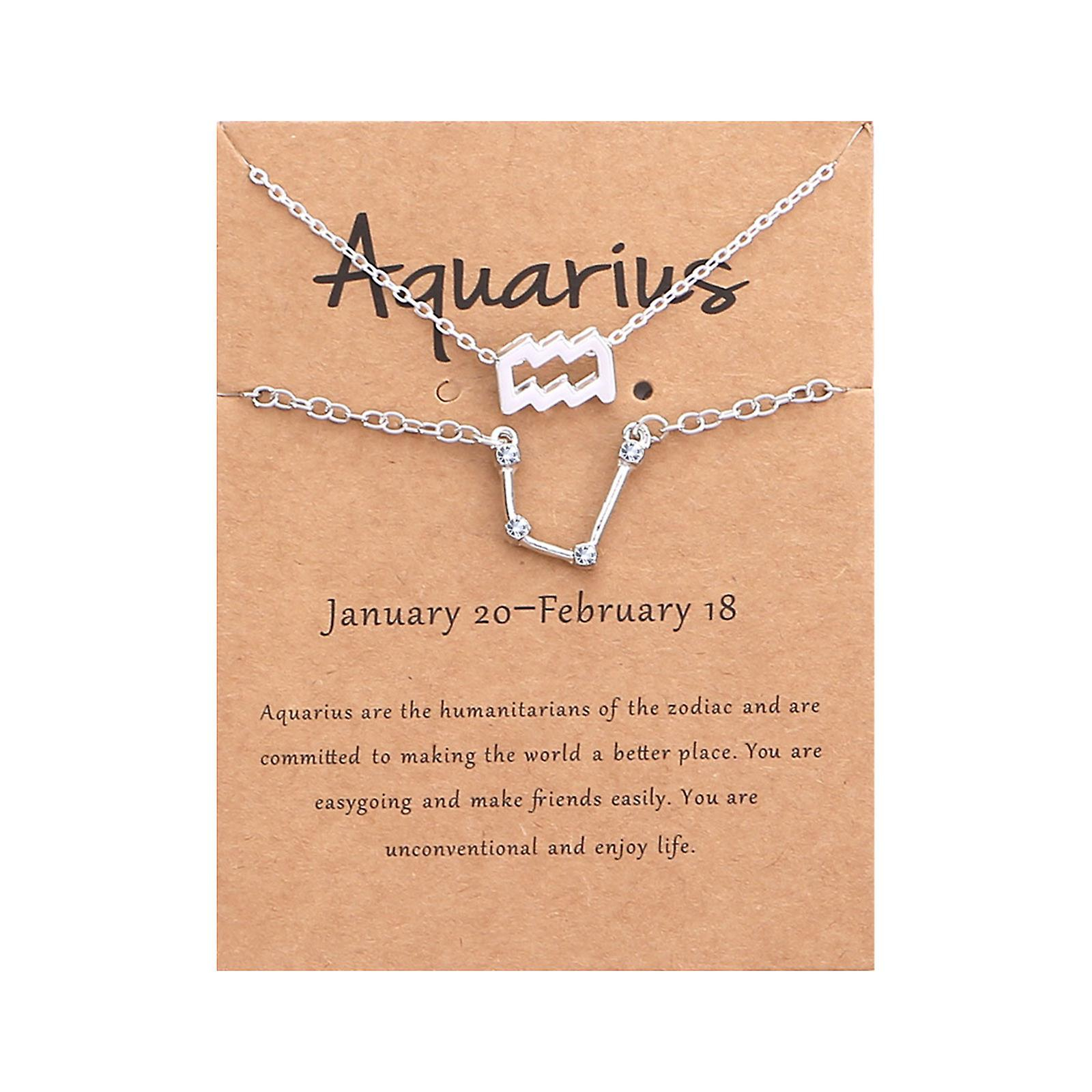 Conjunto De Joyas Collar Con Doce Constelaciones Y Pulsera De Diamantes - Venta Internacional.