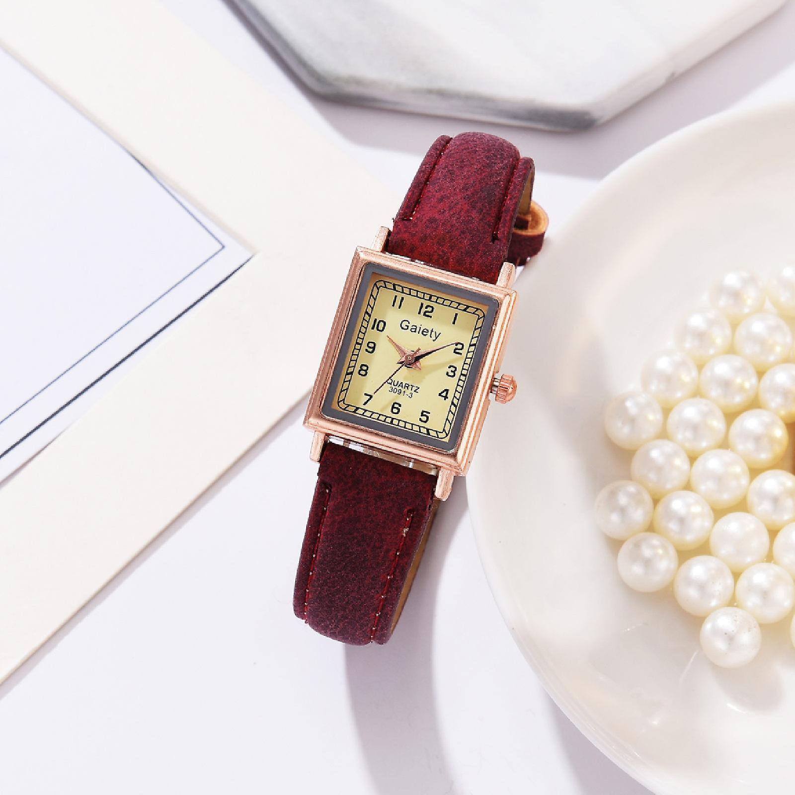 Foto 3 pulgar | Reloj Huoguo  Correa De Poliuretano De Lujo Para Mujer Y Mujer  Borde En Oro Rosa - Venta Internacional.