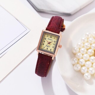 Foto 2 | Reloj Huoguo Correa De Poliuretano De Lujo Para Mujer Y Mujer Borde En Oro Rosa - Venta Internacional.