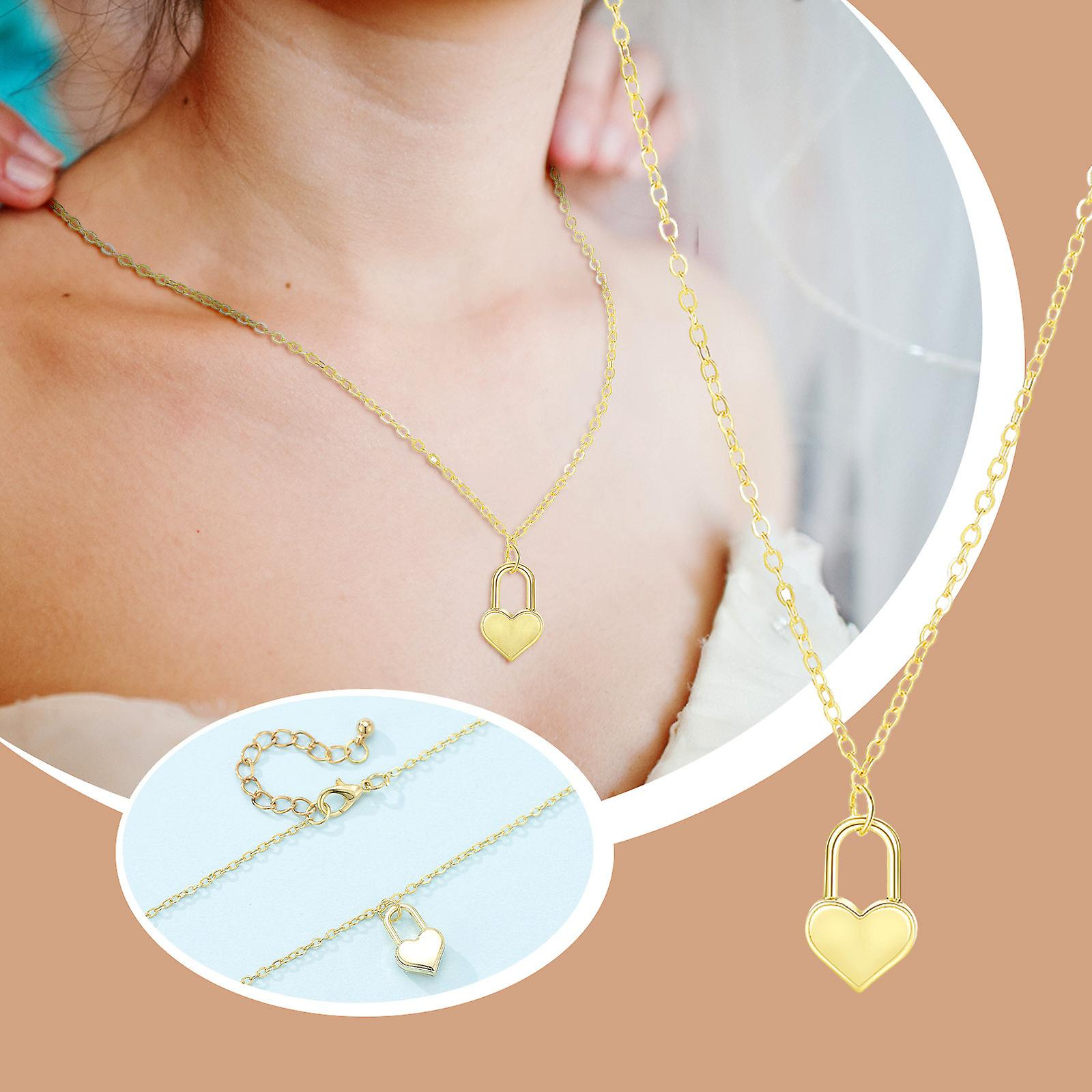 Foto 3 pulgar | Collar Huoguo Fashion Rose Love Heart Diamond Para Mujer - Venta Internacional.