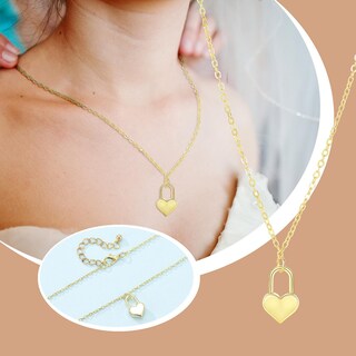 Foto 2 | Collar Huoguo Fashion Rose Love Heart Diamond Para Mujer - Venta Internacional.