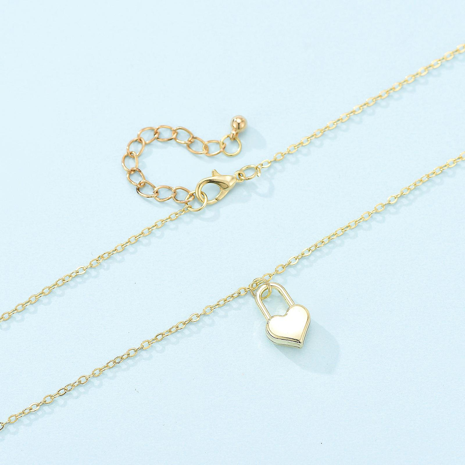 Foto 5 pulgar | Collar Huoguo Fashion Rose Love Heart Diamond Para Mujer - Venta Internacional.