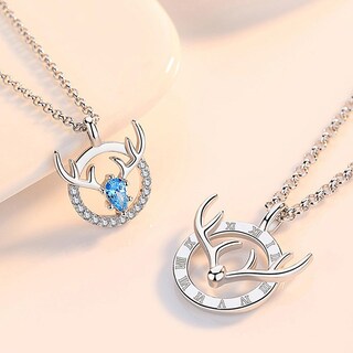 Foto 4 | Collar Huoguo Con Colgante De Cristal De Doble Anillo 2 Unidades - Venta Internacional.