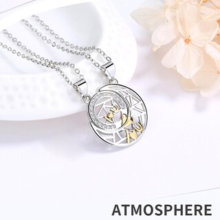 Foto 4 | Juego De Collares Huoguo Con Doble Anillo De Cristal Y Cobre - Venta Internacional.