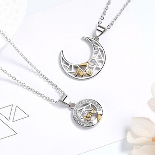 Foto 5 | Juego De Collares Huoguo Con Doble Anillo De Cristal Y Cobre - Venta Internacional.