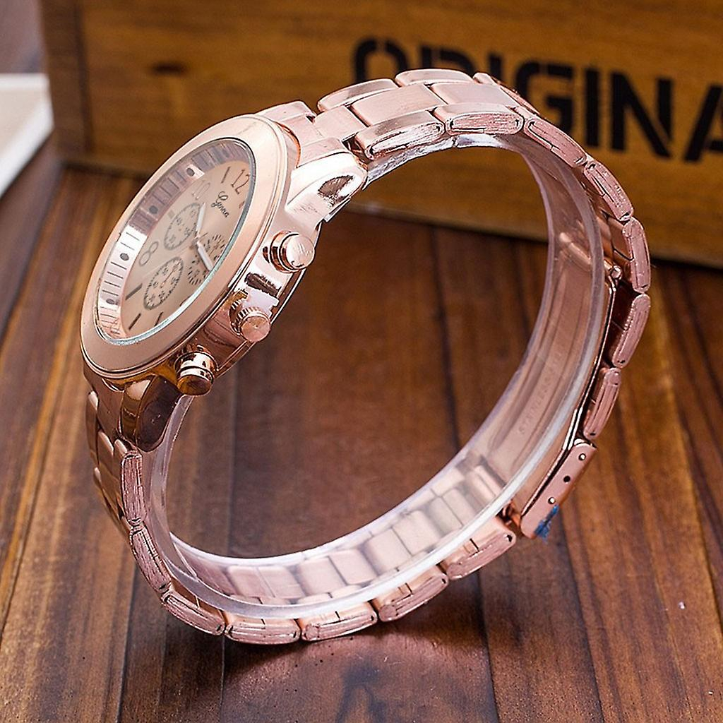 Foto 3 pulgar | Reloj Huoguo Faux Chronograph Quartz Classic Para Mujer - Venta Internacional.