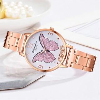 Foto 2 | Reloj Huoguo Butterfly Luxury Rose Gold Para Mujer - Venta Internacional.