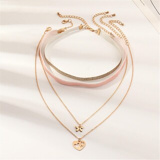 Foto 4 | Collar Huoguo Cadena Multicapa Con Forma De Mariposa Y Clavícula - Venta Internacional.