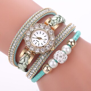 Foto 2 | Reloj Huoguo Weave Wrap Quartz Wrap Pulsera Vintage Para Mujer - Venta Internacional.