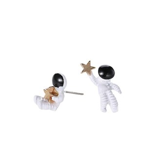 Foto 5 | Pendientes Huoguo Bonitas Y Creativas Estrellas De Astronautas Joyas - Venta Internacional.