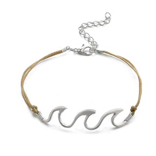 Foto 3 | Juego De Tobilleras Y Pulseras Para Mujer Joyería De Aleación Bohemia Wave - Venta Internacional.