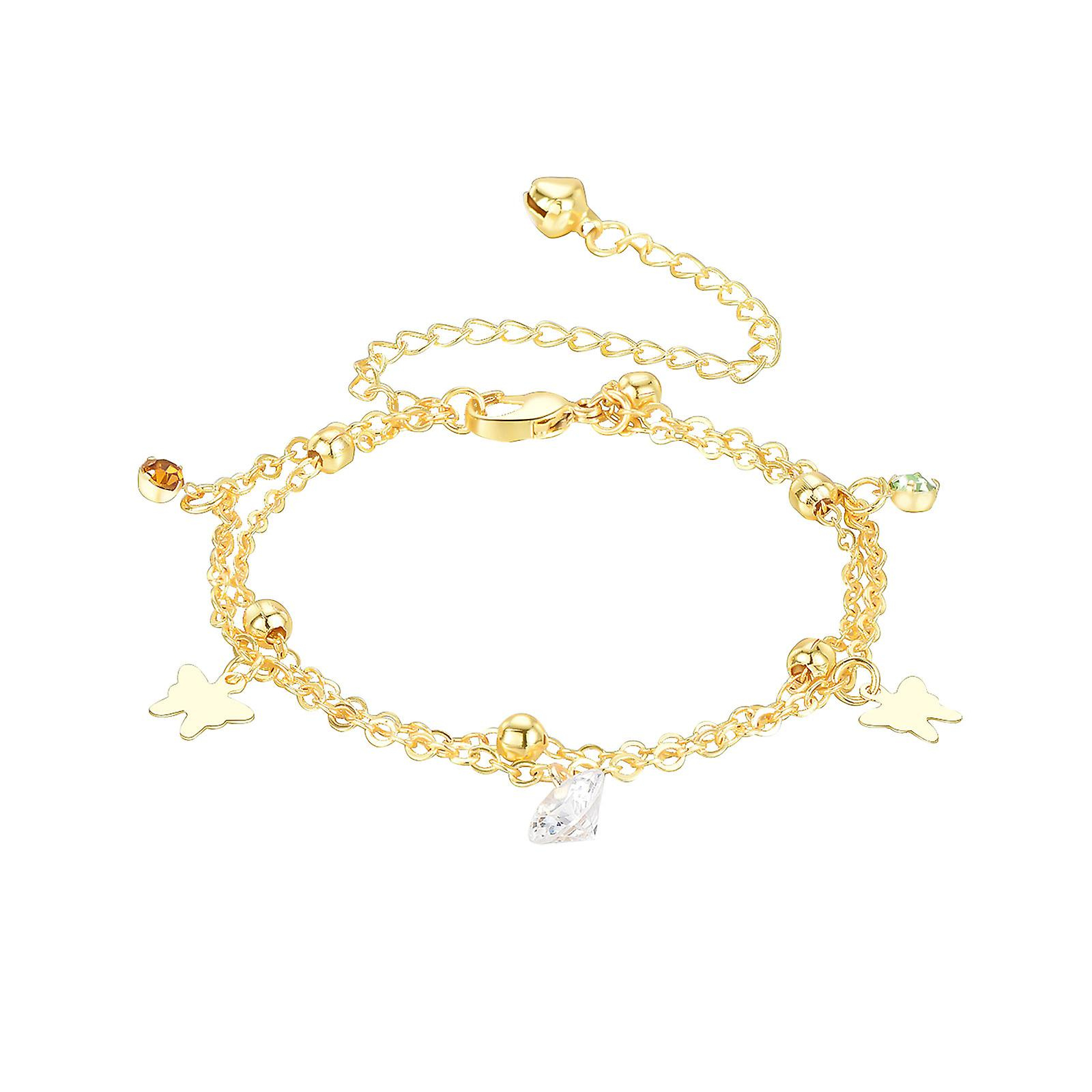 Foto 2 pulgar | Tobillera Huoguo Butterfly Pearl Fashion Alloy 26 Cm Para Mujer - Venta Internacional.