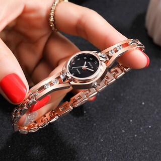 Foto 2 | Reloj Huoguo Fashion Simple Star Con Incrustaciones De Diamantes Para Mujer - Venta Internacional.