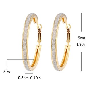 Foto 1 | Pendientes Huoguo Grind Arenaceous Annulus Para Mujer De Aleación - Venta Internacional.