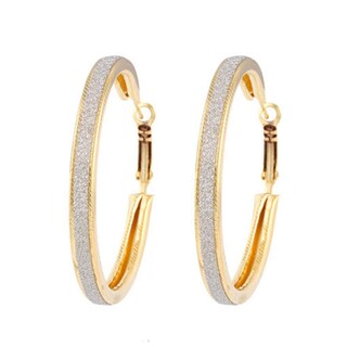 Foto 2 | Pendientes Huoguo Grind Arenaceous Annulus Para Mujer De Aleación - Venta Internacional.
