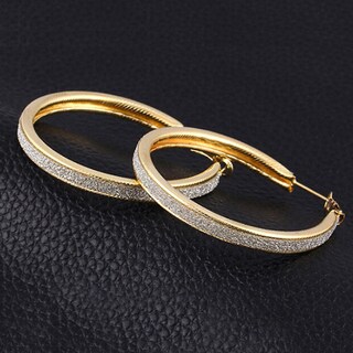 Foto 3 | Pendientes Huoguo Grind Arenaceous Annulus Para Mujer De Aleación - Venta Internacional.