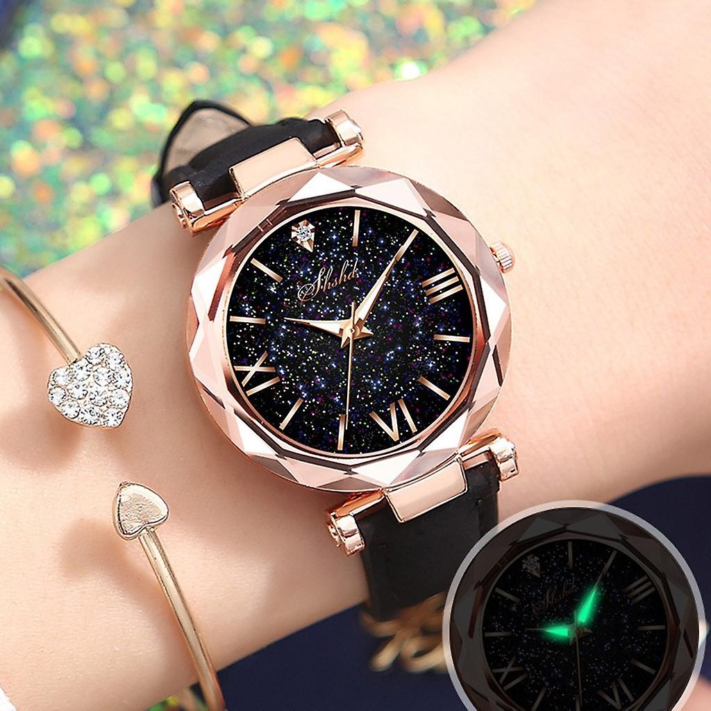 Foto 2 pulgar | Reloj Huoguo Unisex Stars Little Point Con Escala Romana - Venta Internacional.