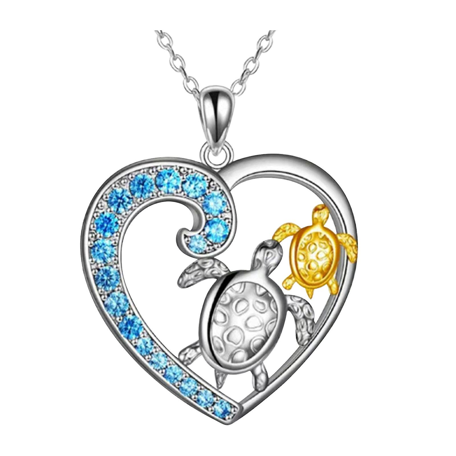 Foto 2 pulgar | Colgante Huoguo Love Heart Con Forma De Corazón De Diamante Para Mujer - Venta Internacional.