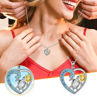 Foto 2 | Colgante Huoguo Love Heart Con Forma De Corazón De Diamante Para Mujer - Venta Internacional.