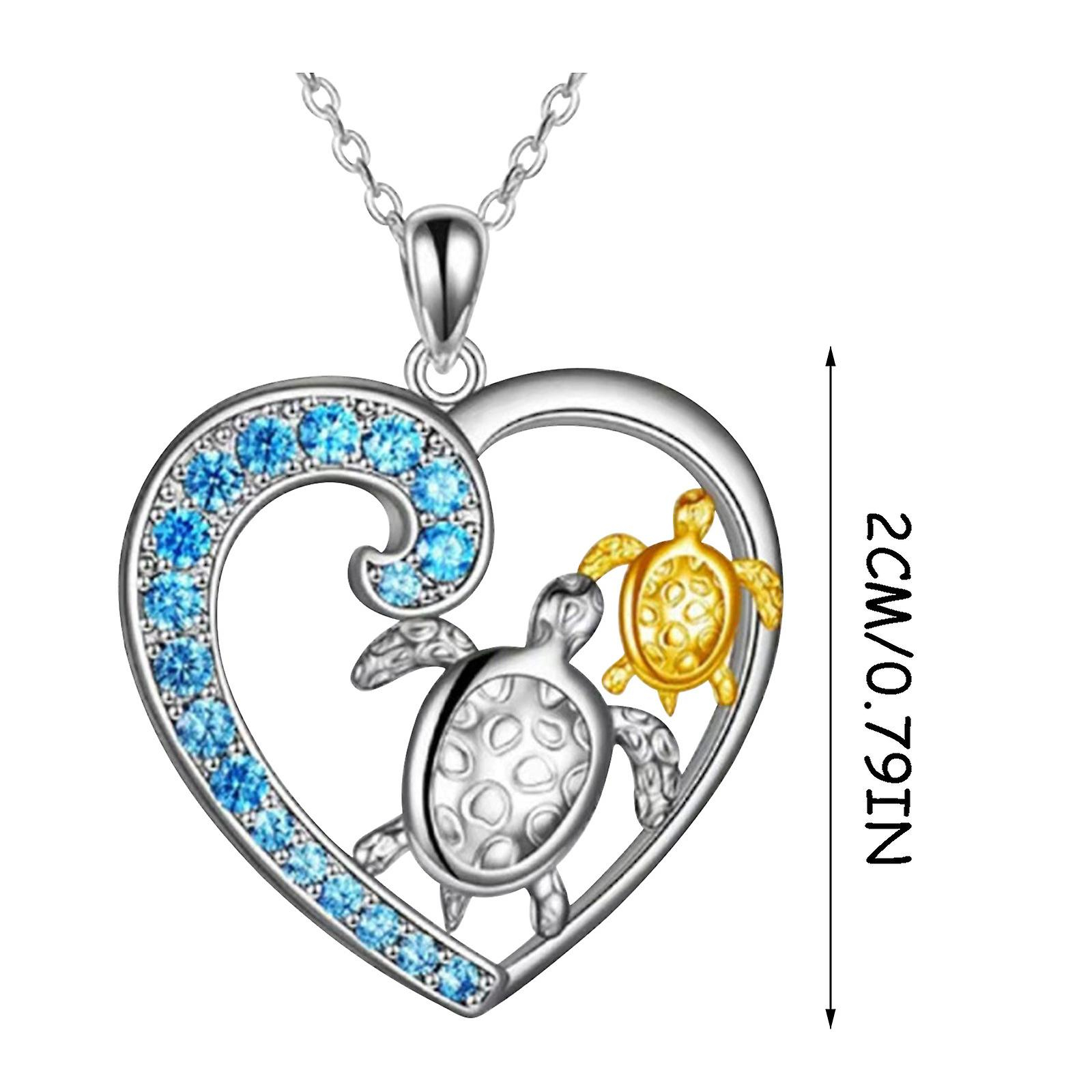 Foto 5 pulgar | Colgante Huoguo Love Heart Con Forma De Corazón De Diamante Para Mujer - Venta Internacional.