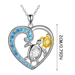 Foto 4 | Colgante Huoguo Love Heart Con Forma De Corazón De Diamante Para Mujer - Venta Internacional.