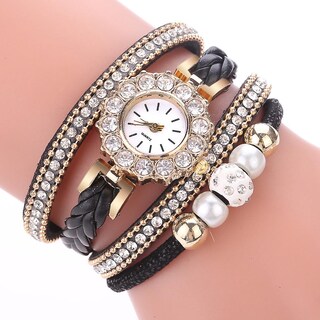 Foto 2 | Reloj Huoguo Weave Wrap Quartz Wrap Pulsera Vintage Para Mujer - Venta Internacional.