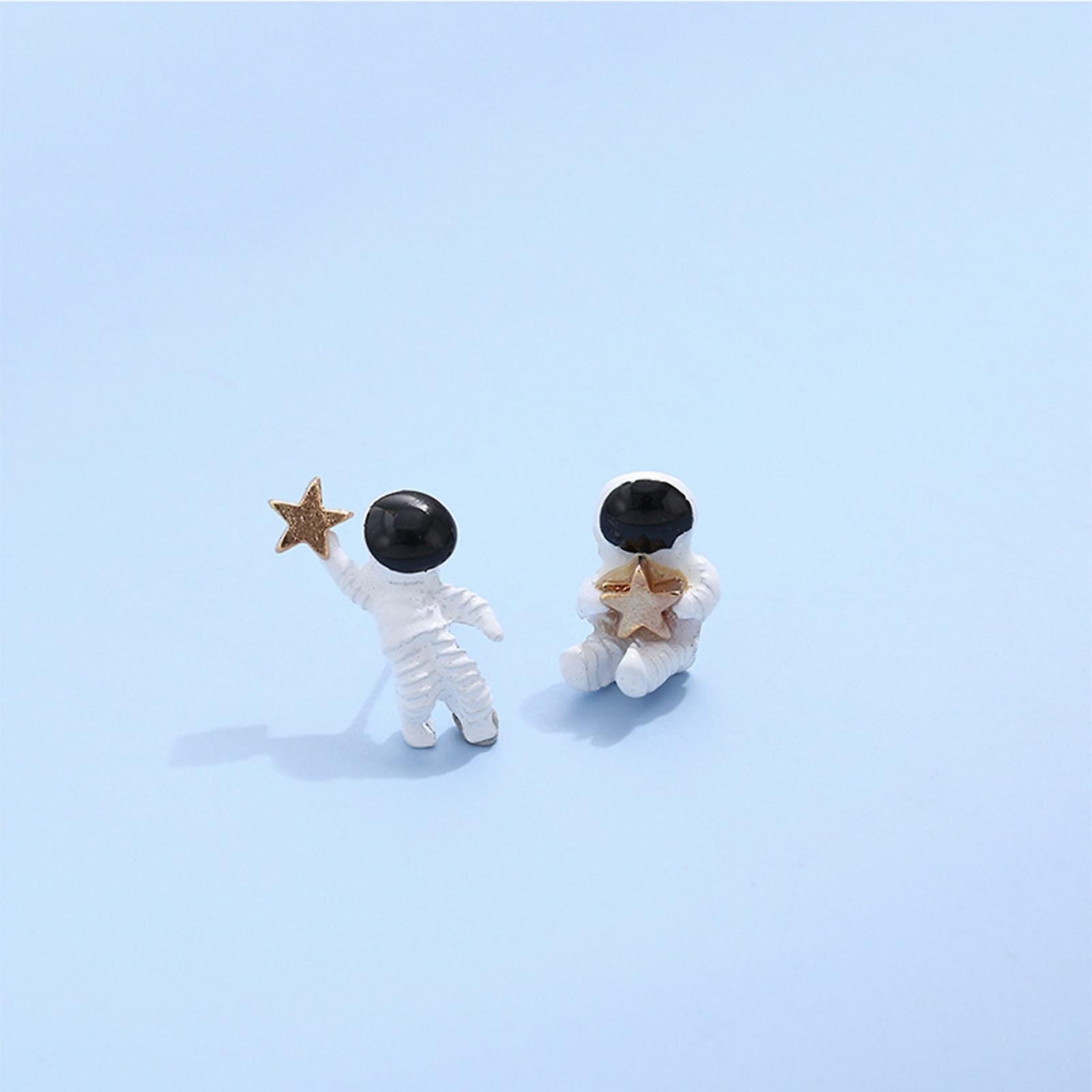 Foto 5 pulgar | Pendientes Huoguo Astronaut De Diseño Creativo Para Mujer - Venta Internacional.