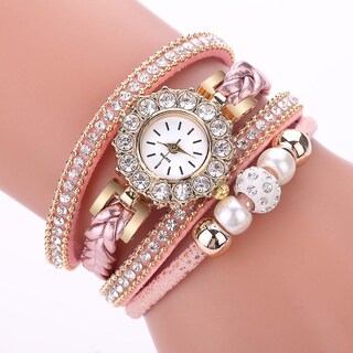 Foto 2 | Reloj Huoguo Weave Wrap Quartz Wrap Pulsera Vintage Para Mujer - Venta Internacional.