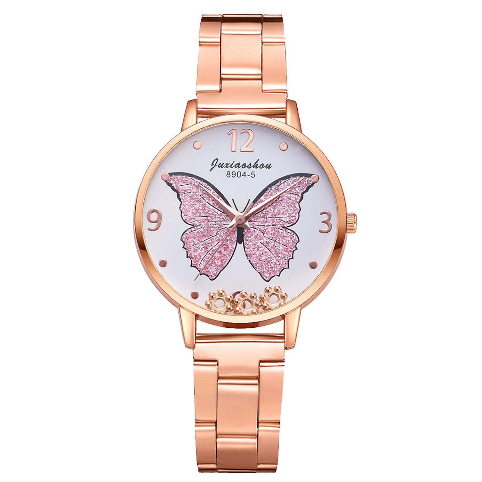 Foto 2 pulgar | Reloj Huoguo Butterfly Luxury Rose Gold Para Mujer - Venta Internacional.