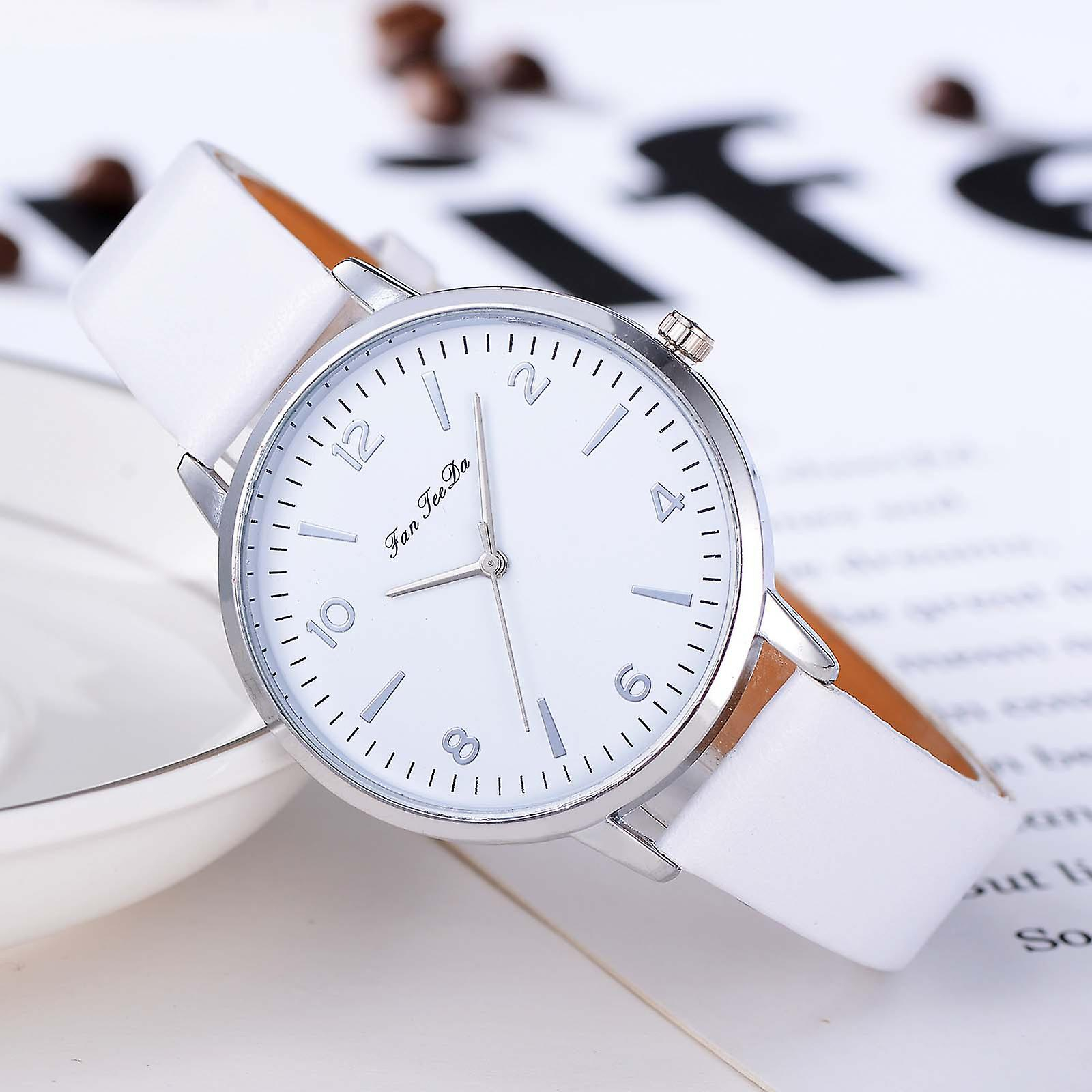 Foto 4 pulgar | Reloj Huoguo: Correa De Piel Elegante Y Minimalista Para Mujer - Venta Internacional.