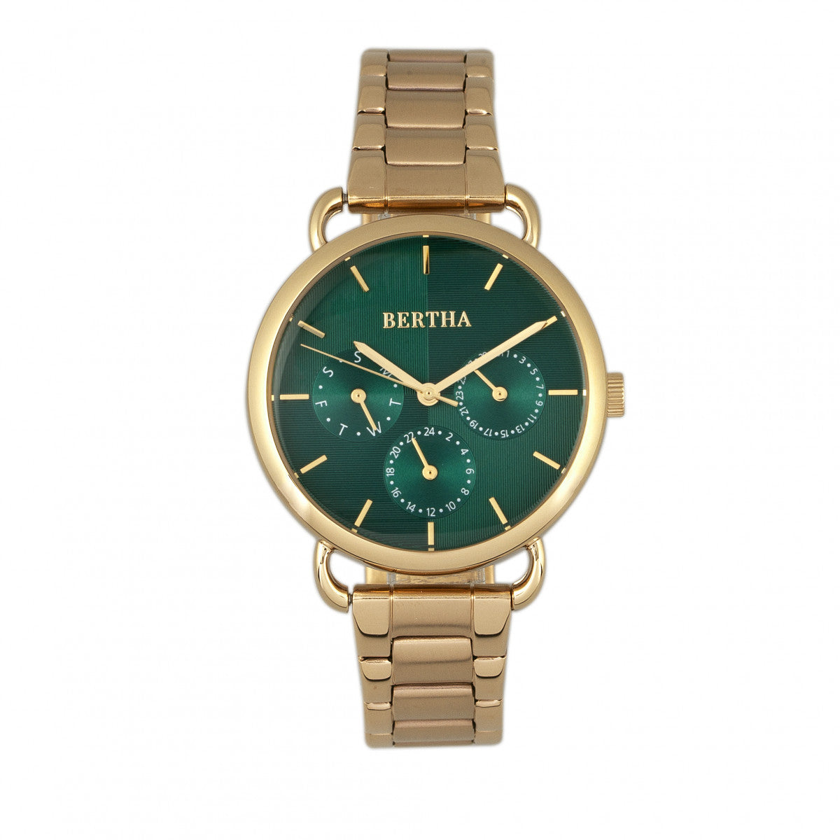 Foto 2 pulgar | Pulsera Watch Bertha Gwen Con Día/fecha Para Mujer  Color Dorado - Venta Internacional.