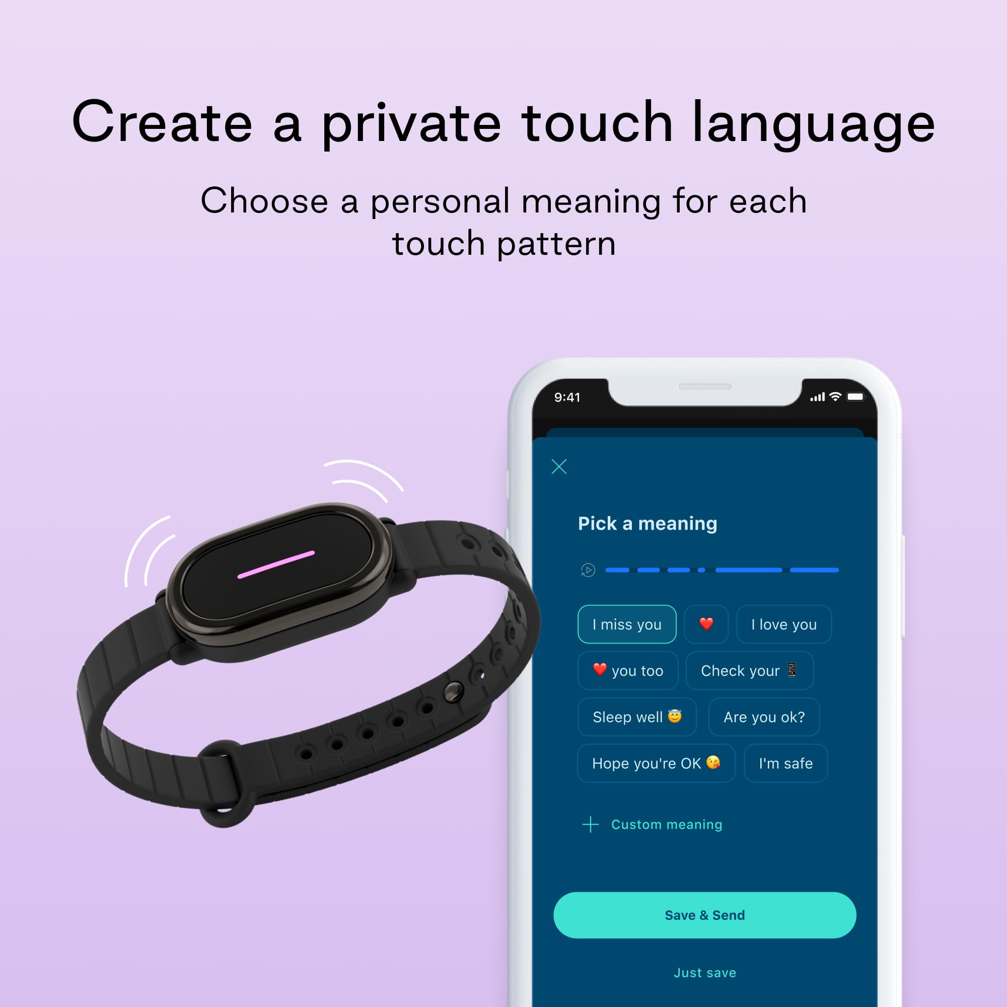 Foto 3 | Pulsera Inteligente Bond Touch 4 Relación A Larga Distancia (2) - Venta Internacional.