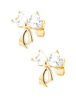 Foto 3 | Aretes Y Collar De Diseño De Moño Minimalista The Golden Store Chapa De Oro 18k