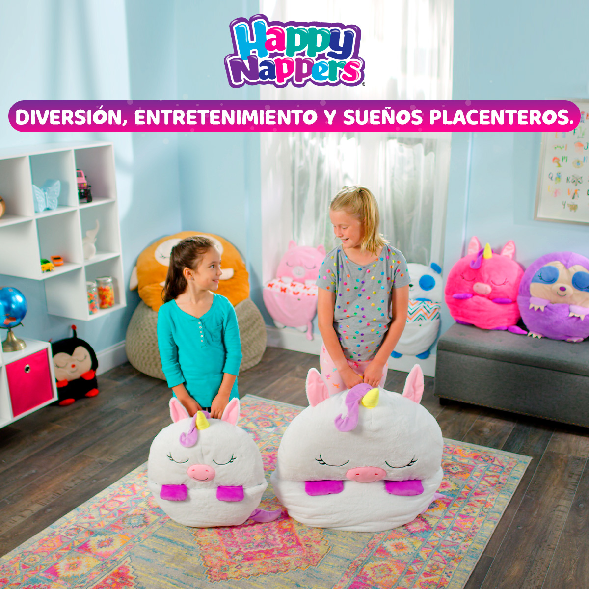 Foto 5 pulgar | Saco de dormir, almohada, peluche en 1 Happy Nappers Unicornio Beautifull Home Colchoneta ideal para viajes, gu
