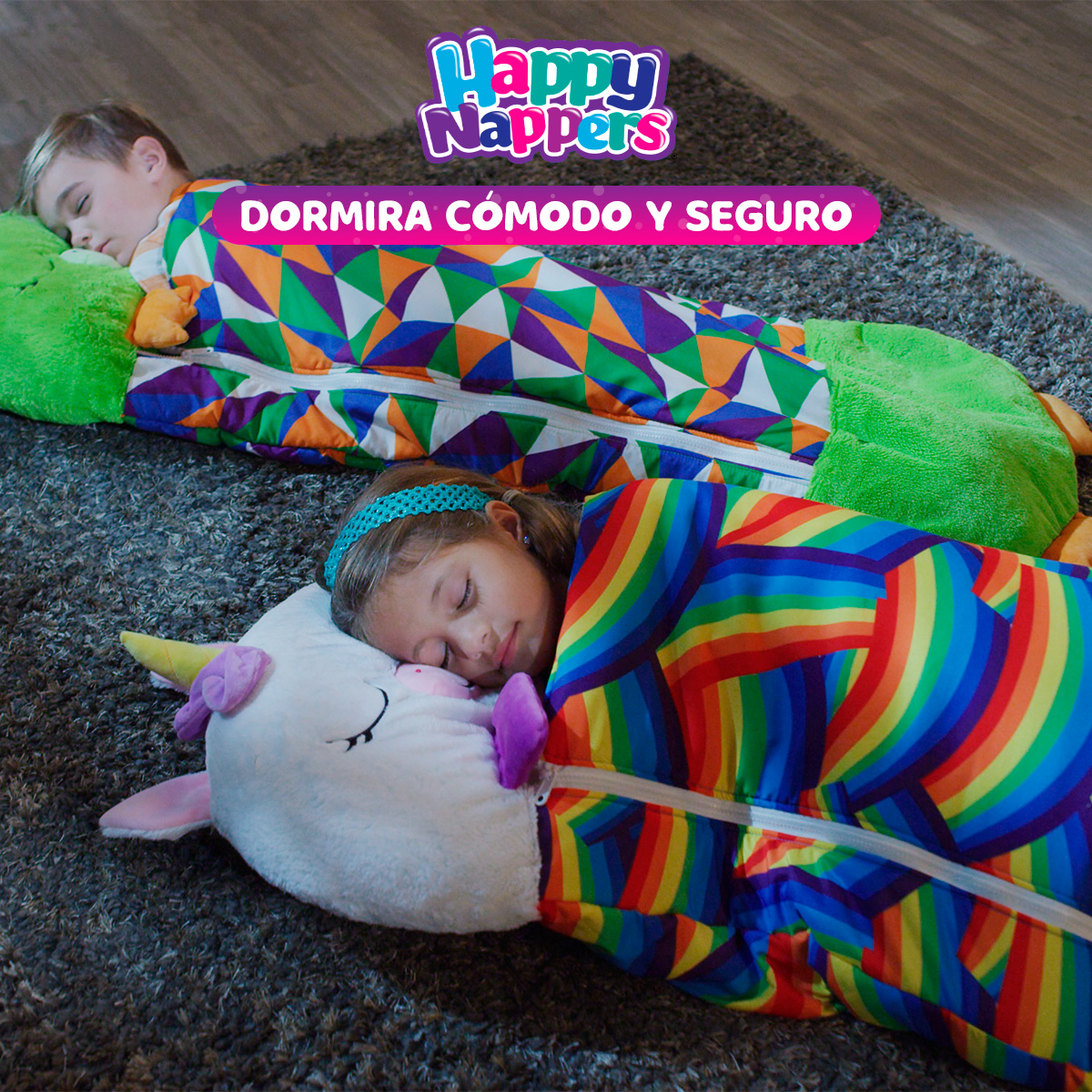 Foto 6 pulgar | Saco de dormir, almohada, peluche en 1 Happy Nappers Unicornio Beautifull Home Colchoneta ideal para viajes, gu
