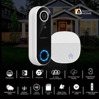 Foto 3 | Timbre Inteligente Argomtech Vision 2 Con Cámara Wi-fi 1080p Y Timbre Incluido